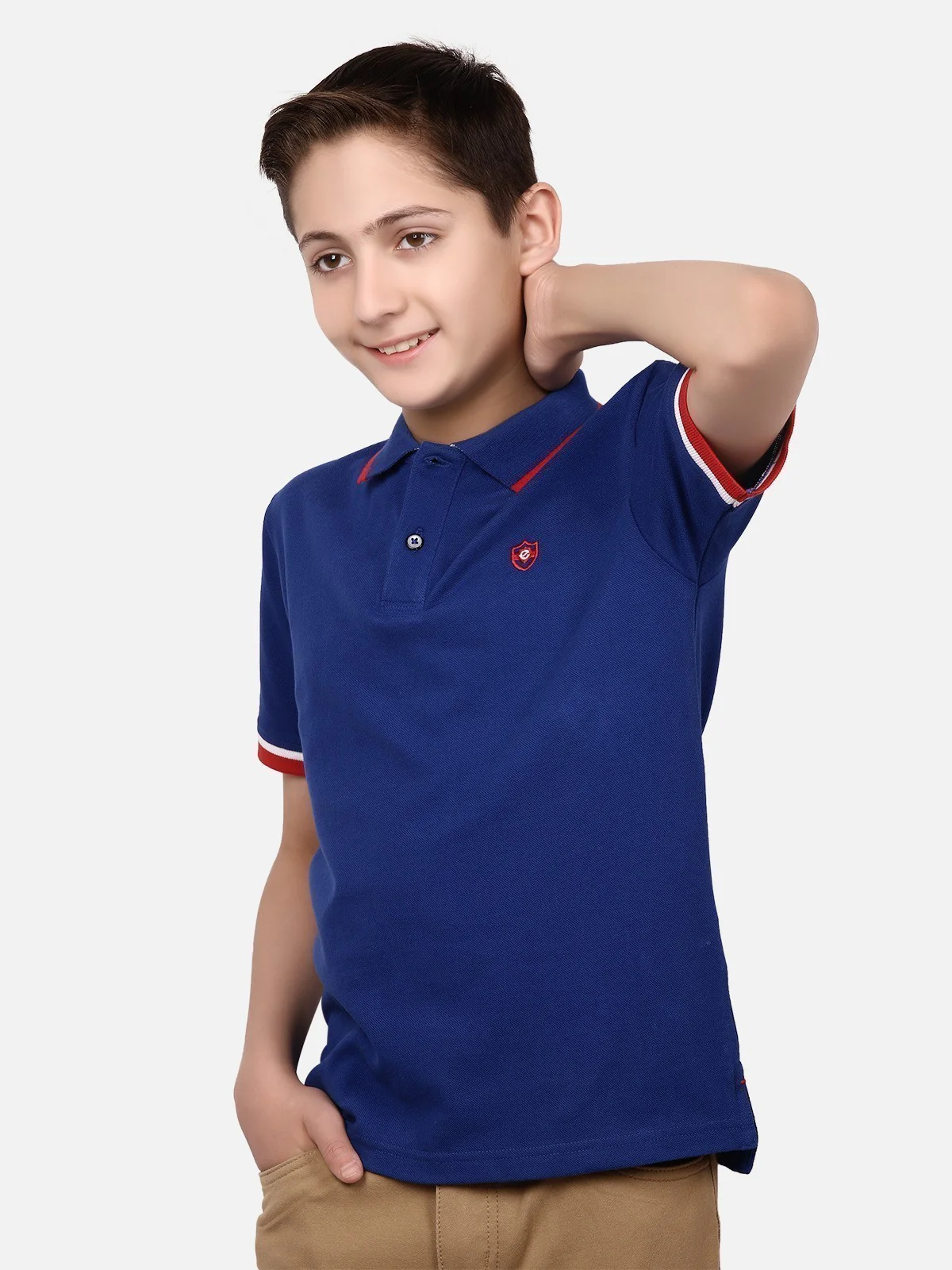 Boy's Royal Blue Polo Shirt - EBTPS19-004 - Image 2