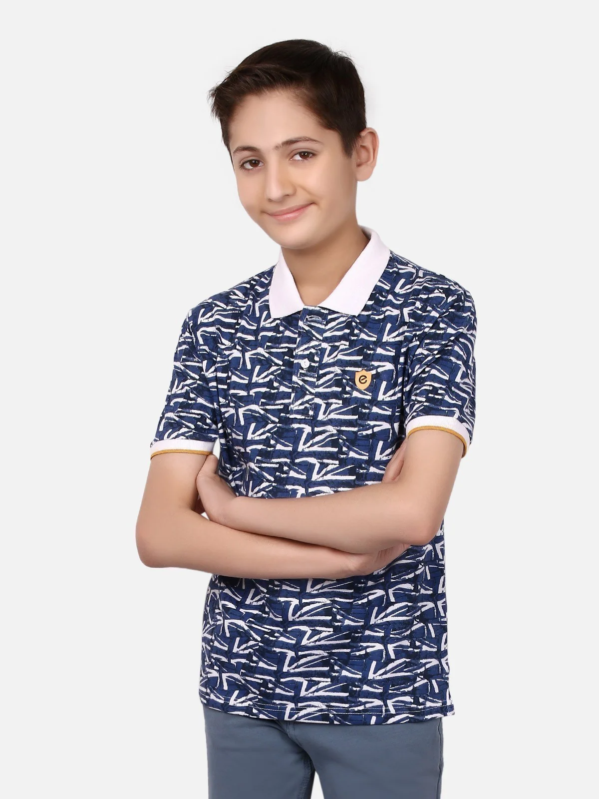 Boy's Blue Polo Shirt - EBTPS19-010 - Image 2