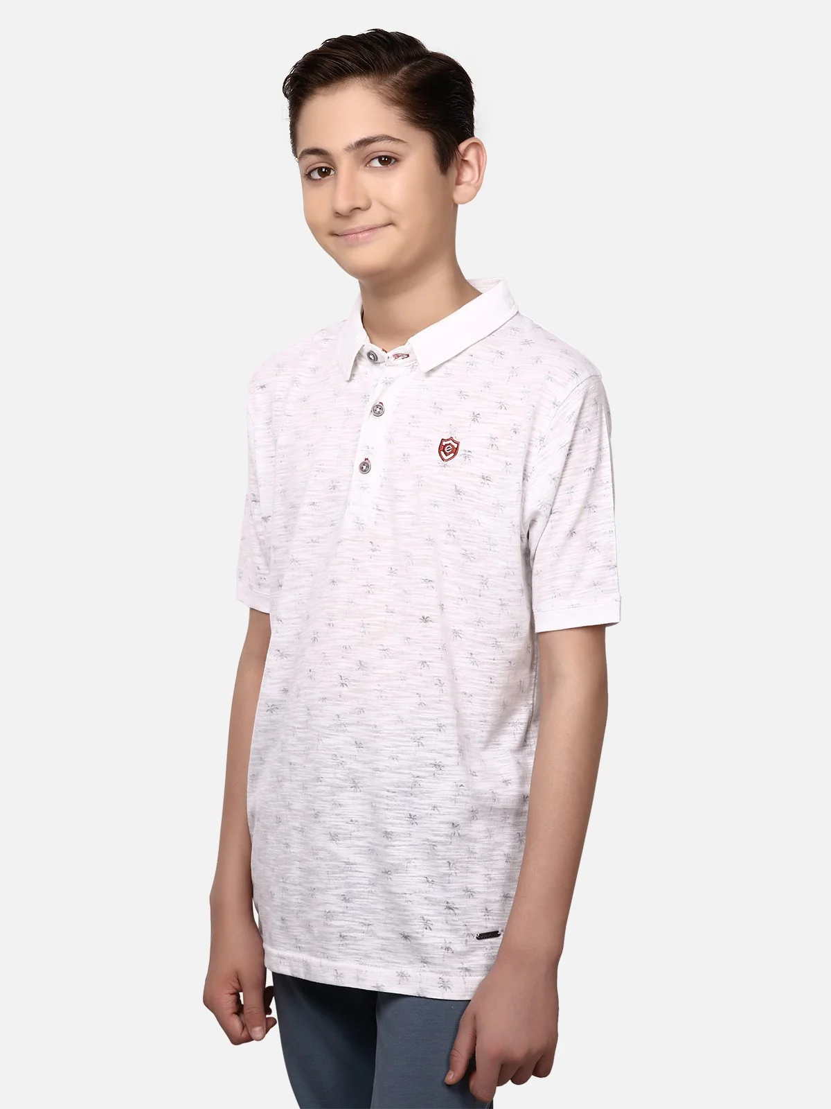 Boy's White Polo Shirt - EBTPS19-011 - Image 2