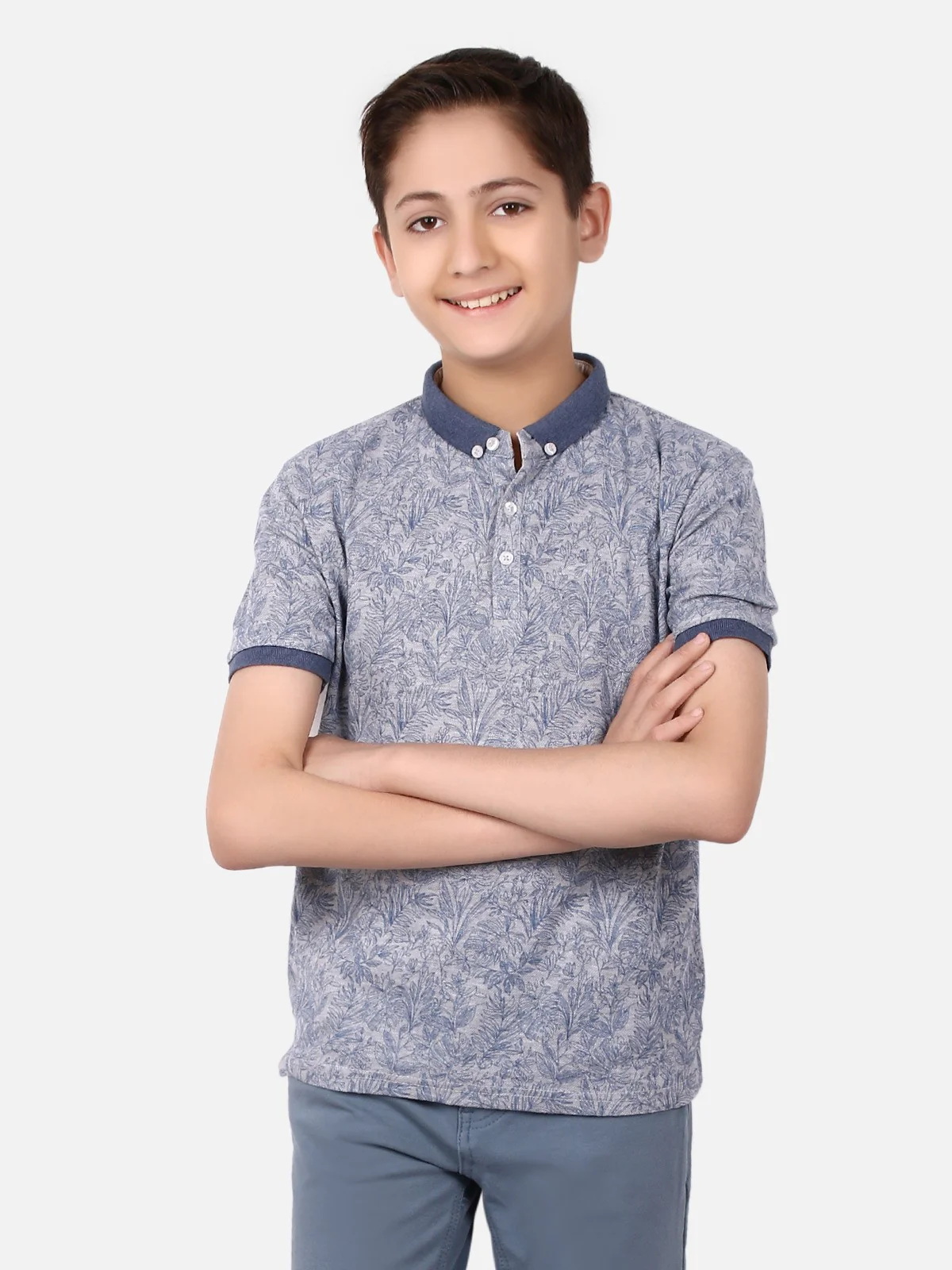 Boy's Grey Polo Shirt - EBTPS19-012 - Image 2