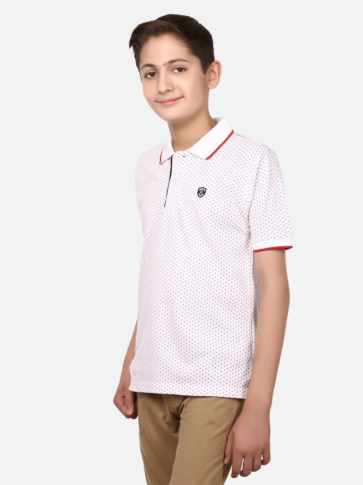 Boy's White Polo Shirt - EBTPS19-013 - Image 2