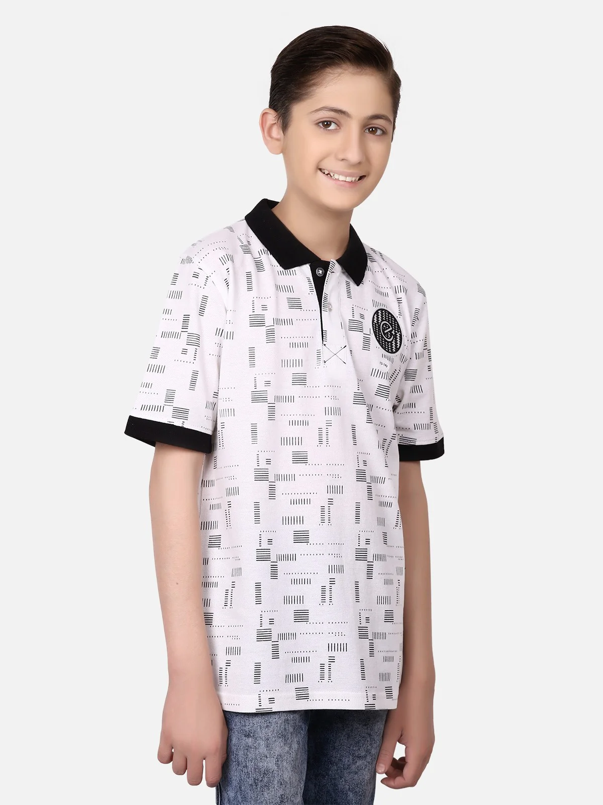 Boy's White Polo Shirt - EBTPS19-014 - Image 2