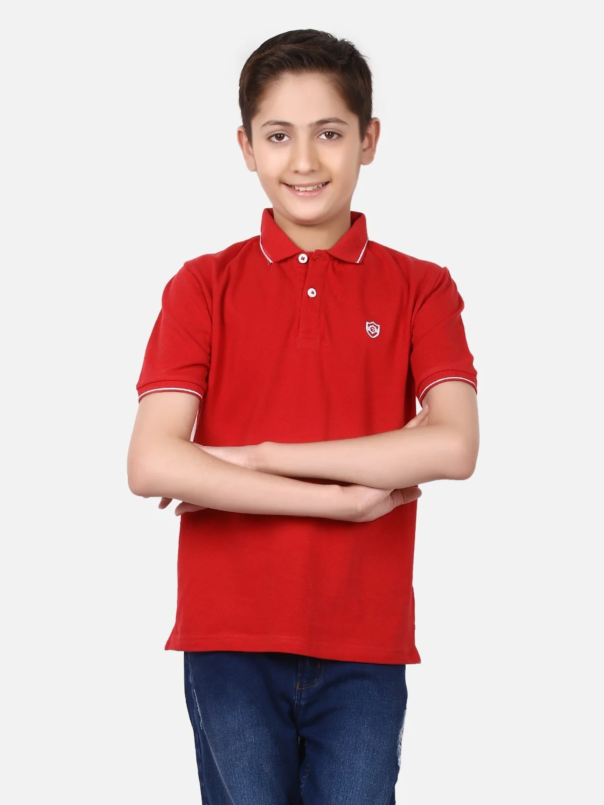 Boy's Red Polo Shirt - EBTPS19-020