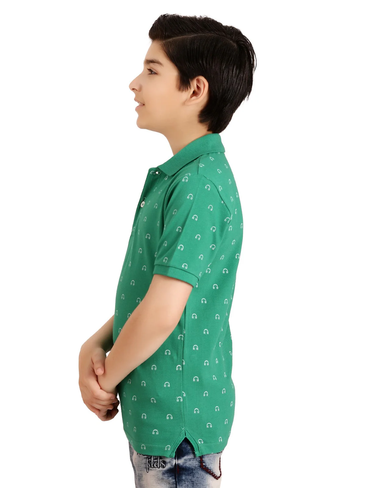 Boy's Green Polo Shirt - EBTPS20-007 - Image 2