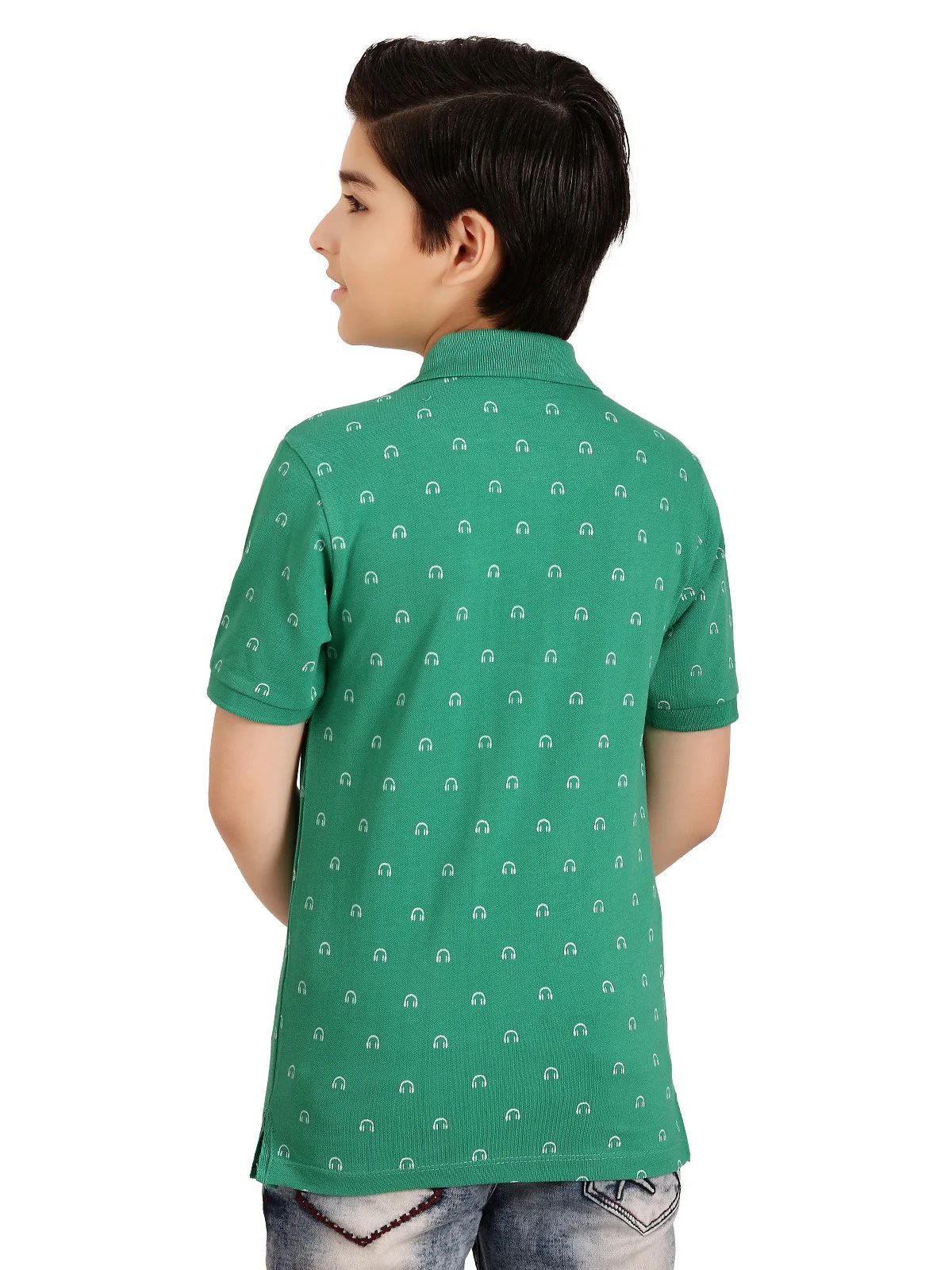Boy's Green Polo Shirt - EBTPS20-007 - Image 3