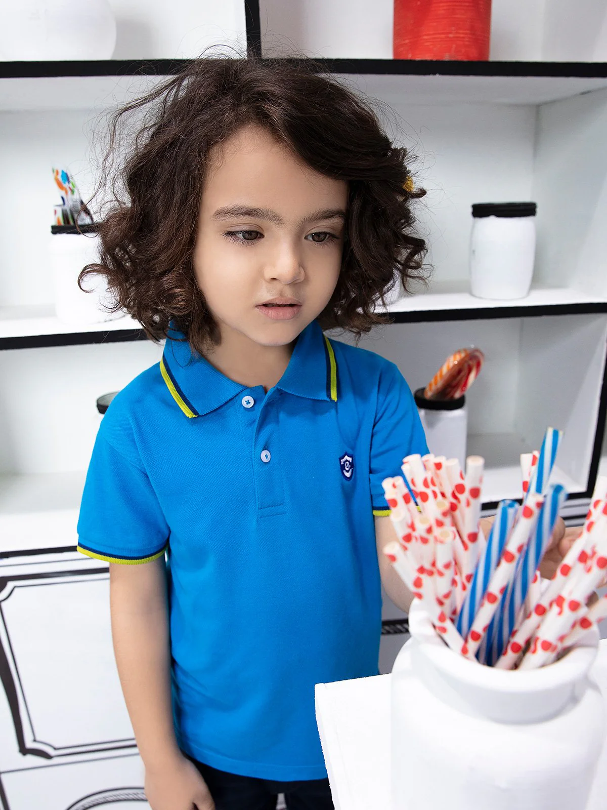 Boy's Blue Polo Shirt - EBTPS21-001 - Image 4