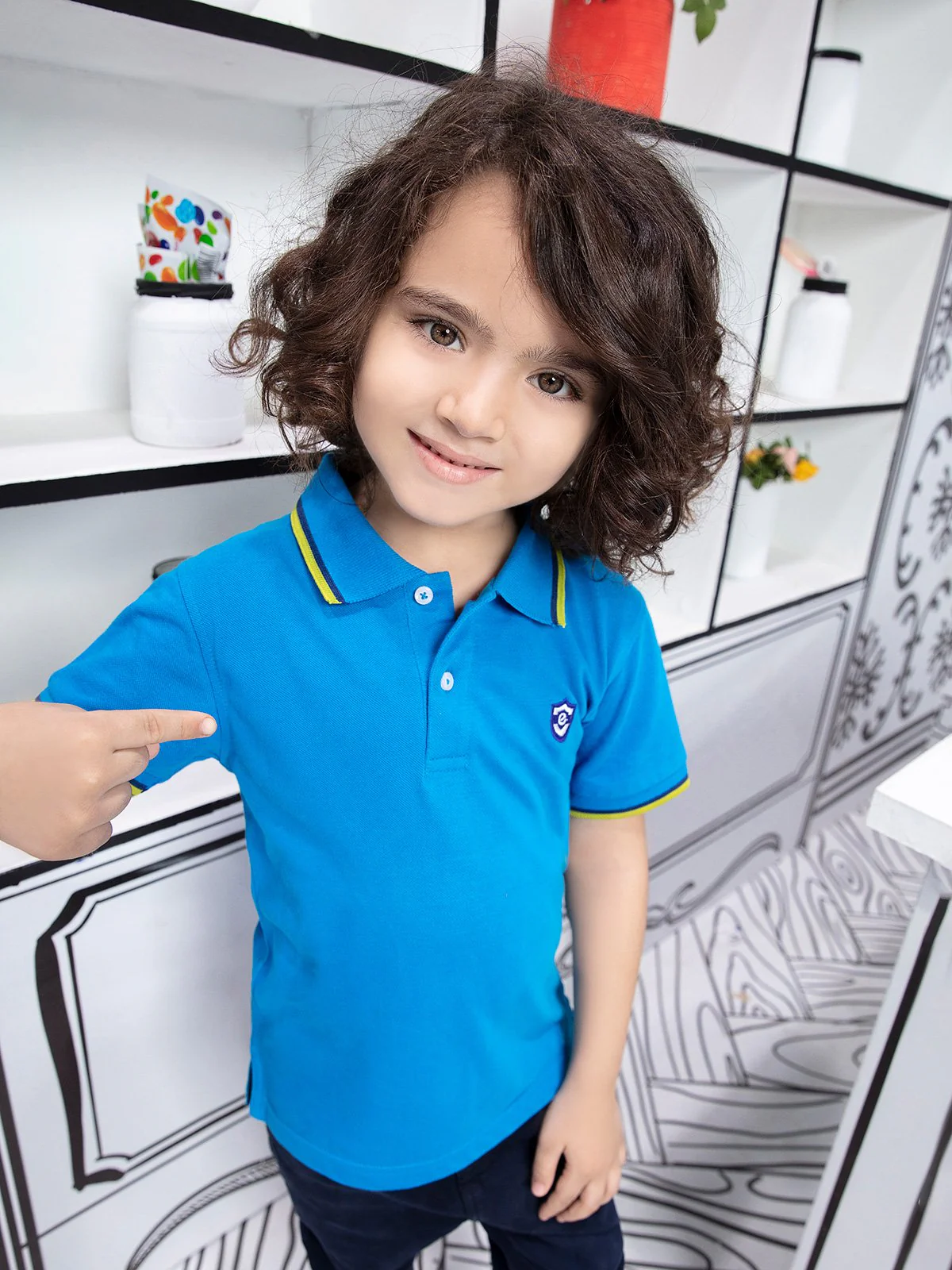 Boy's Blue Polo Shirt - EBTPS21-001 - Image 6
