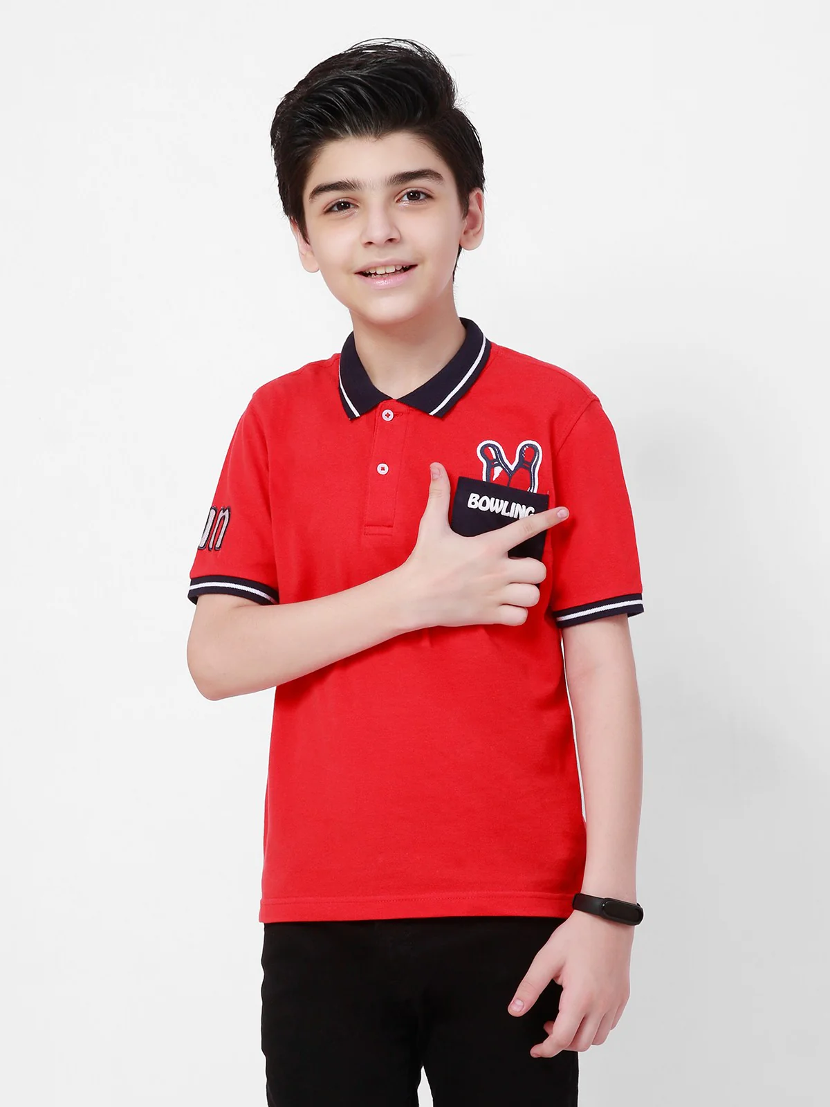 Boy's Red Polo Shirt - EBTPS21-003