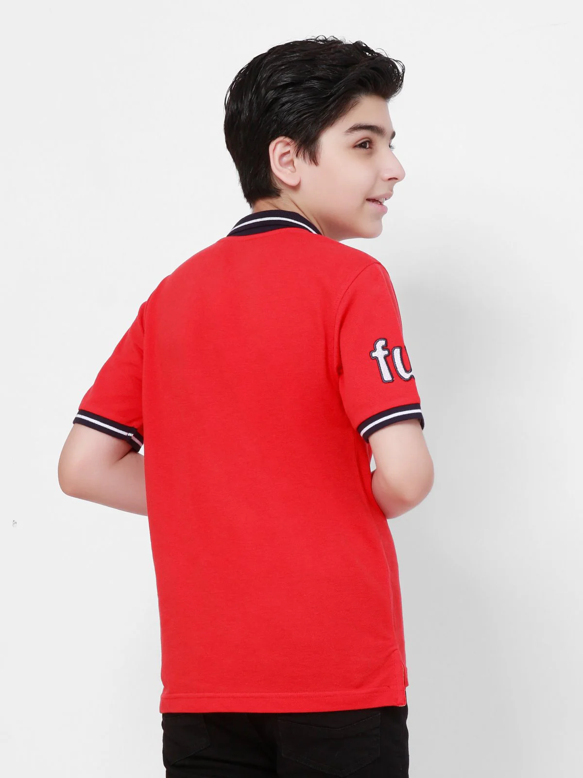 Boy's Red Polo Shirt - EBTPS21-003 - Image 2