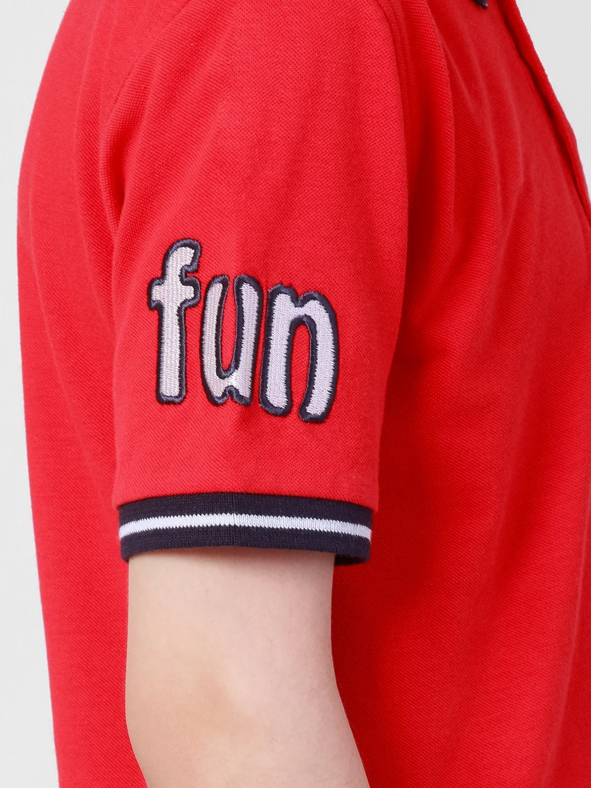 Boy's Red Polo Shirt - EBTPS21-003 - Image 3