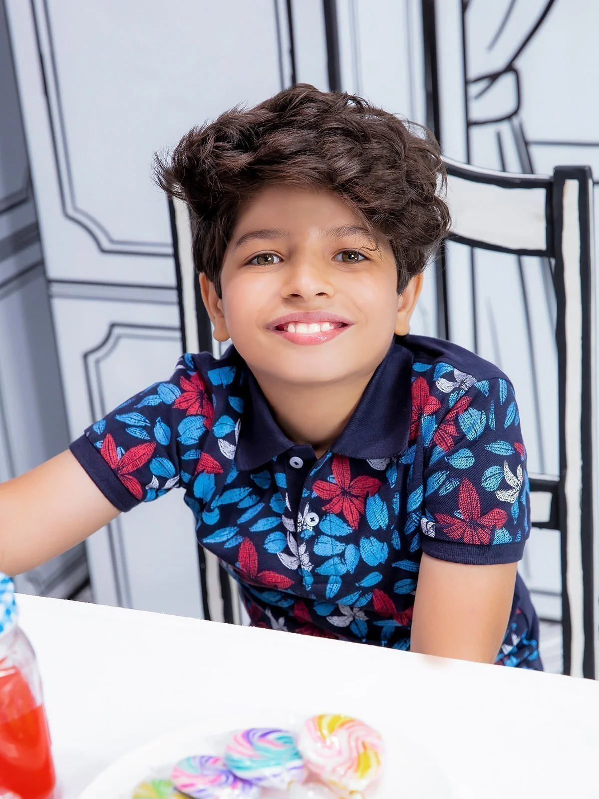 Boy's Navy Polo Shirt - EBTPS21-004 - Image 3