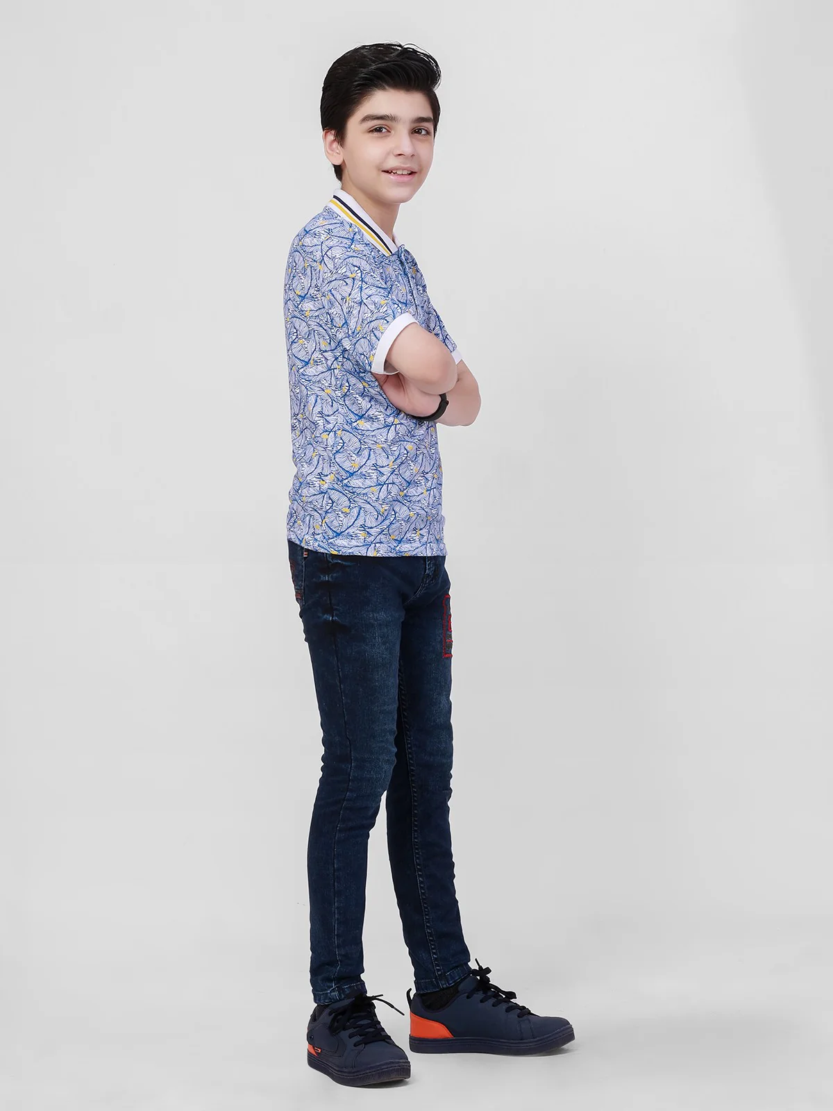Boy's White Polo Shirt - EBTPS21-006 - Image 2