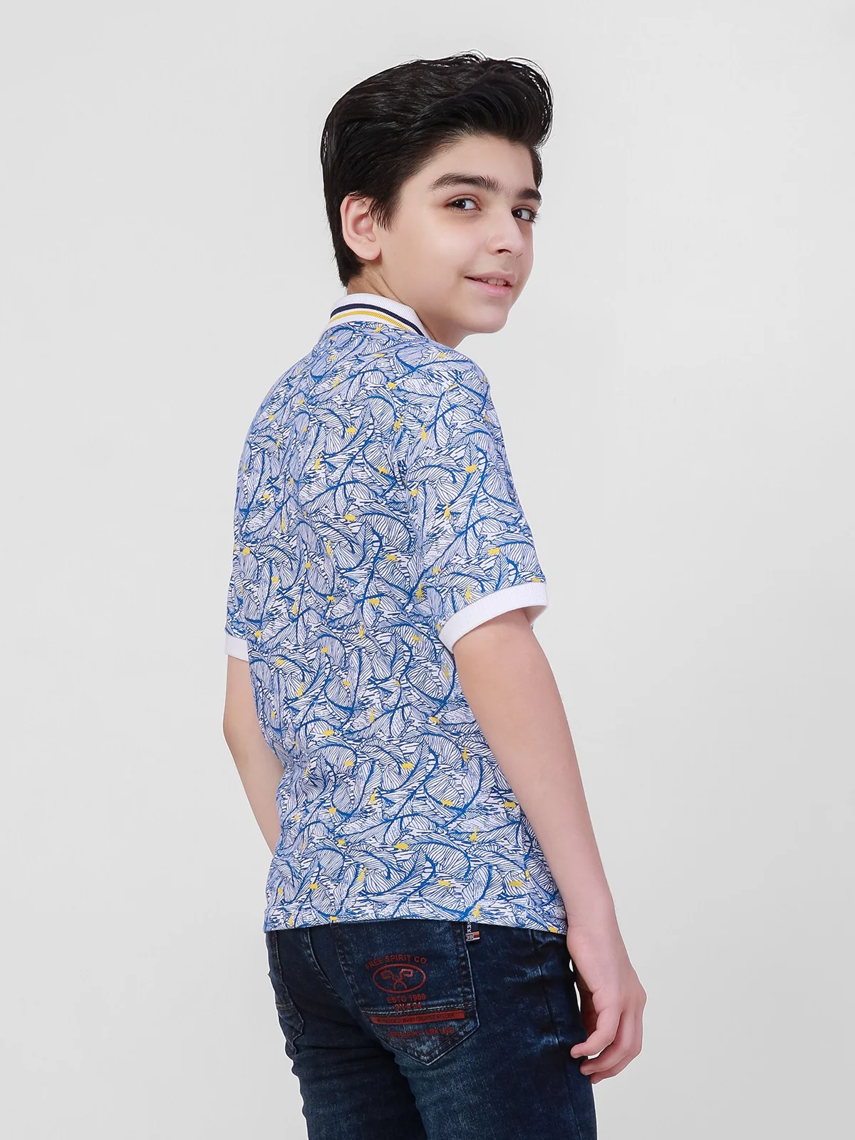 Boy's White Polo Shirt - EBTPS21-006 - Image 3