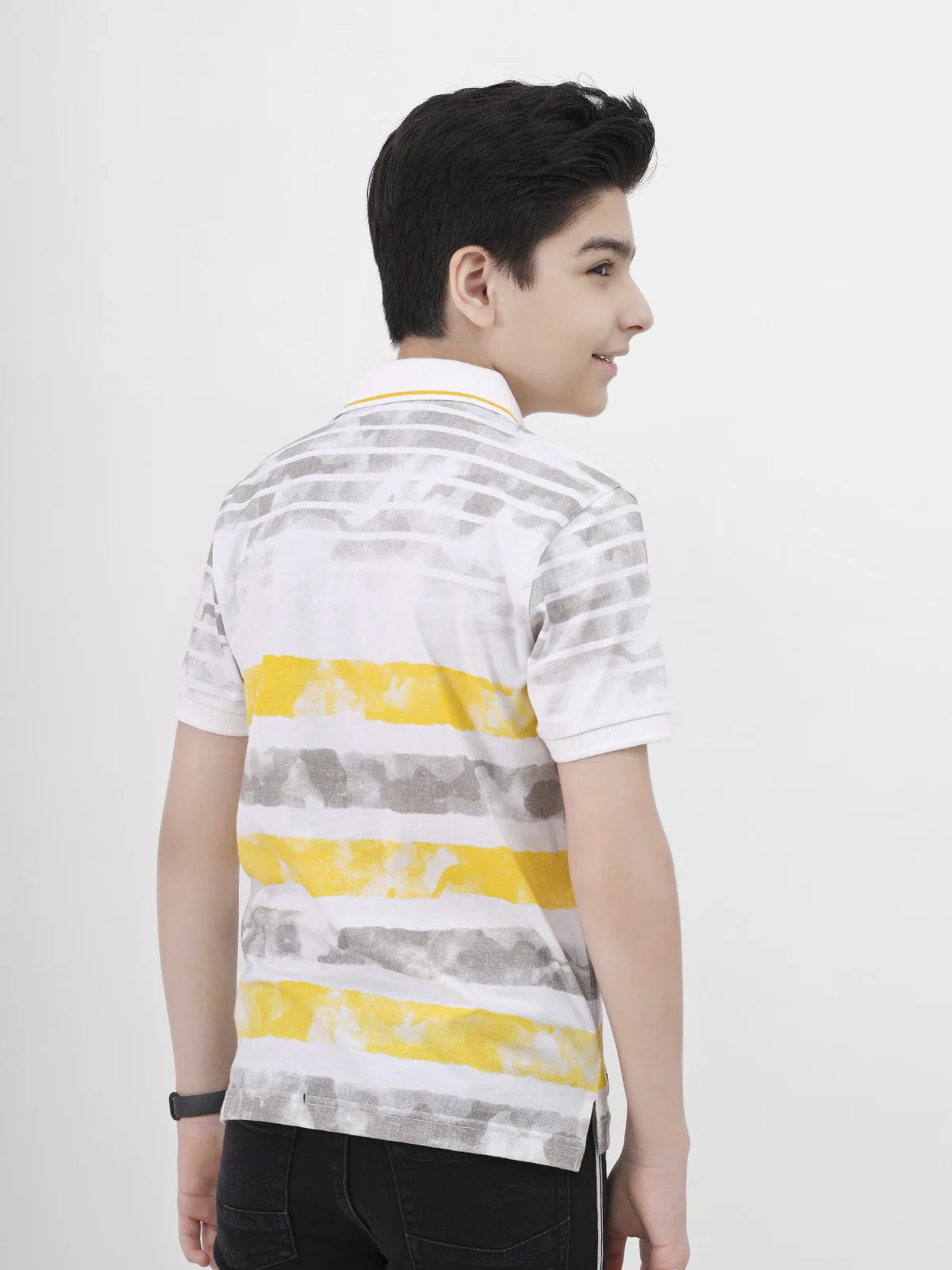 Boy's White Polo Shirt - EBTPS21-009 - Image 3