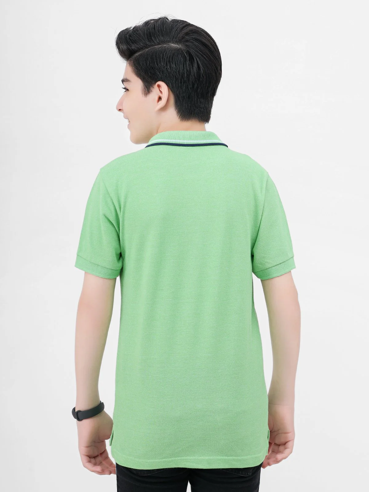 Boy's Green Polo Shirt - EBTPS21-013 - Image 2