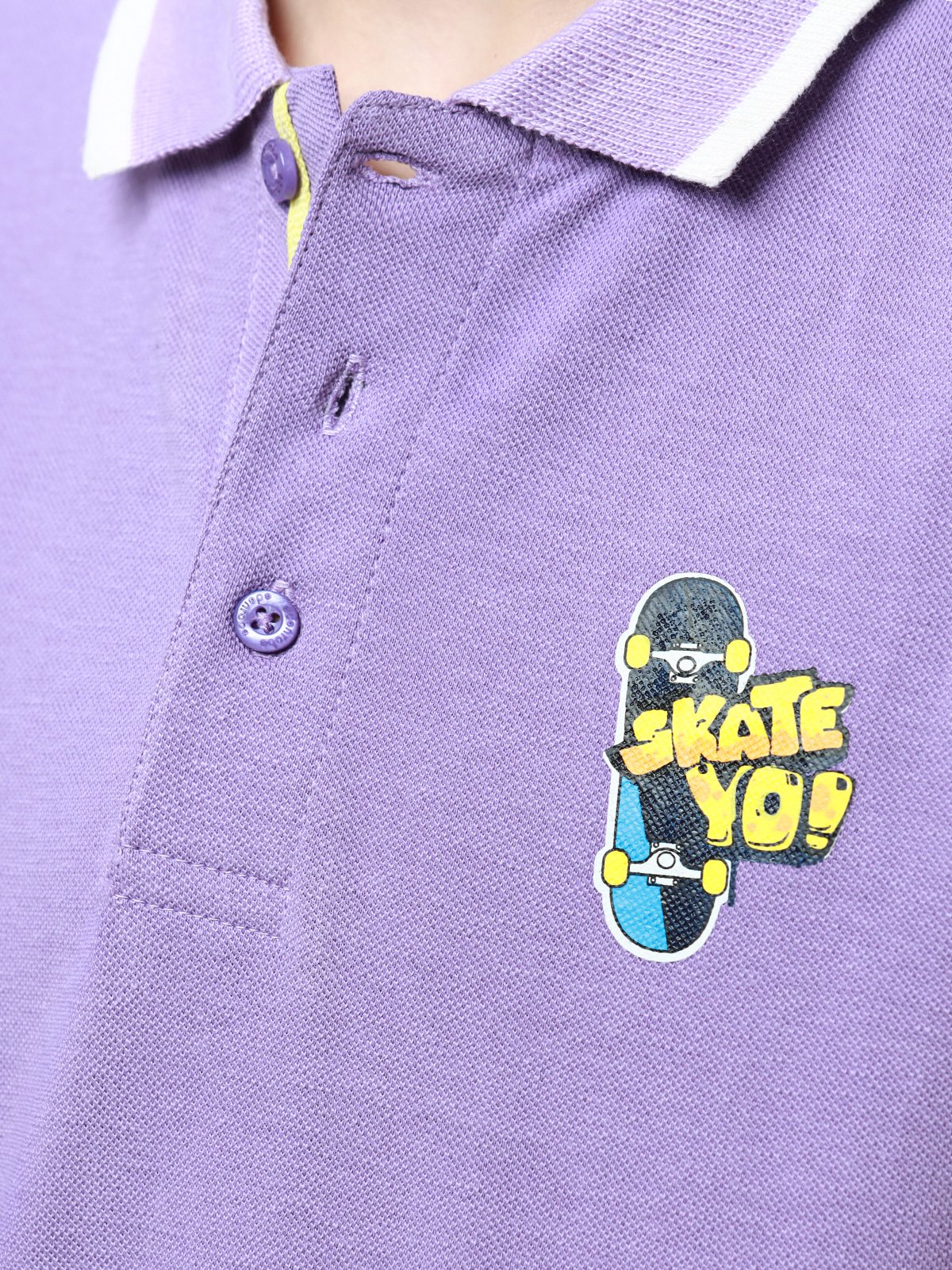 Boy's Light Purple Polo Shirt - EBTPS22-023 - Image 3
