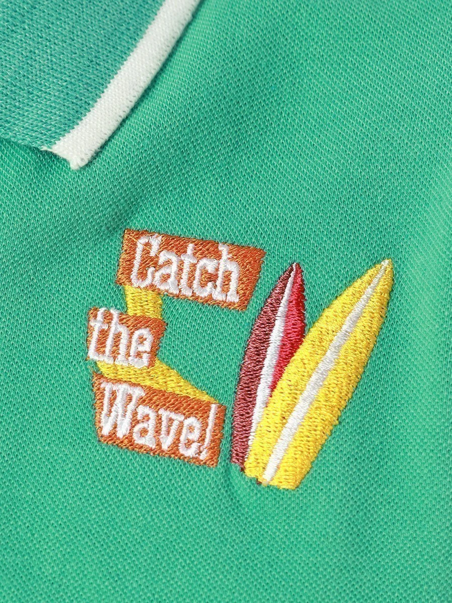 Boy's Mint Green Polo Shirt - EBTPS22-024 - Image 3