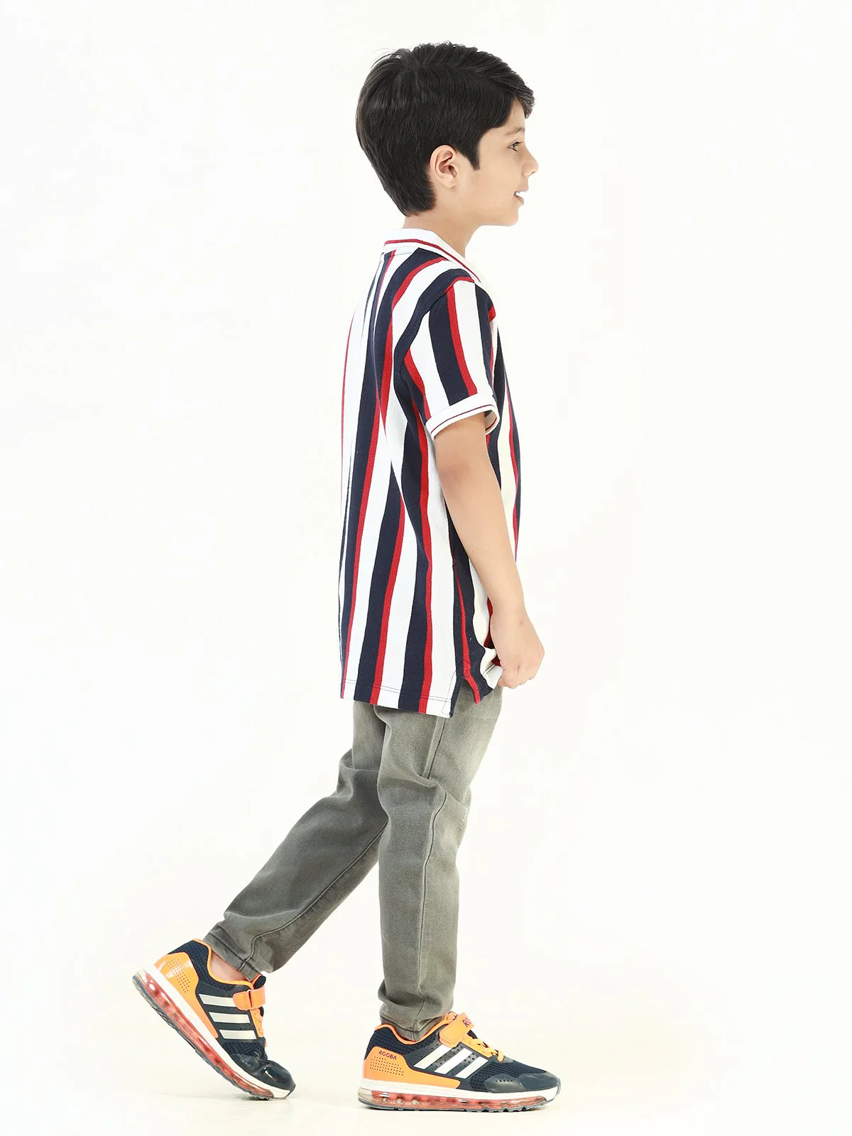 Boy's Navy & White Polo Shirt - EBTPS22-034 - Image 2