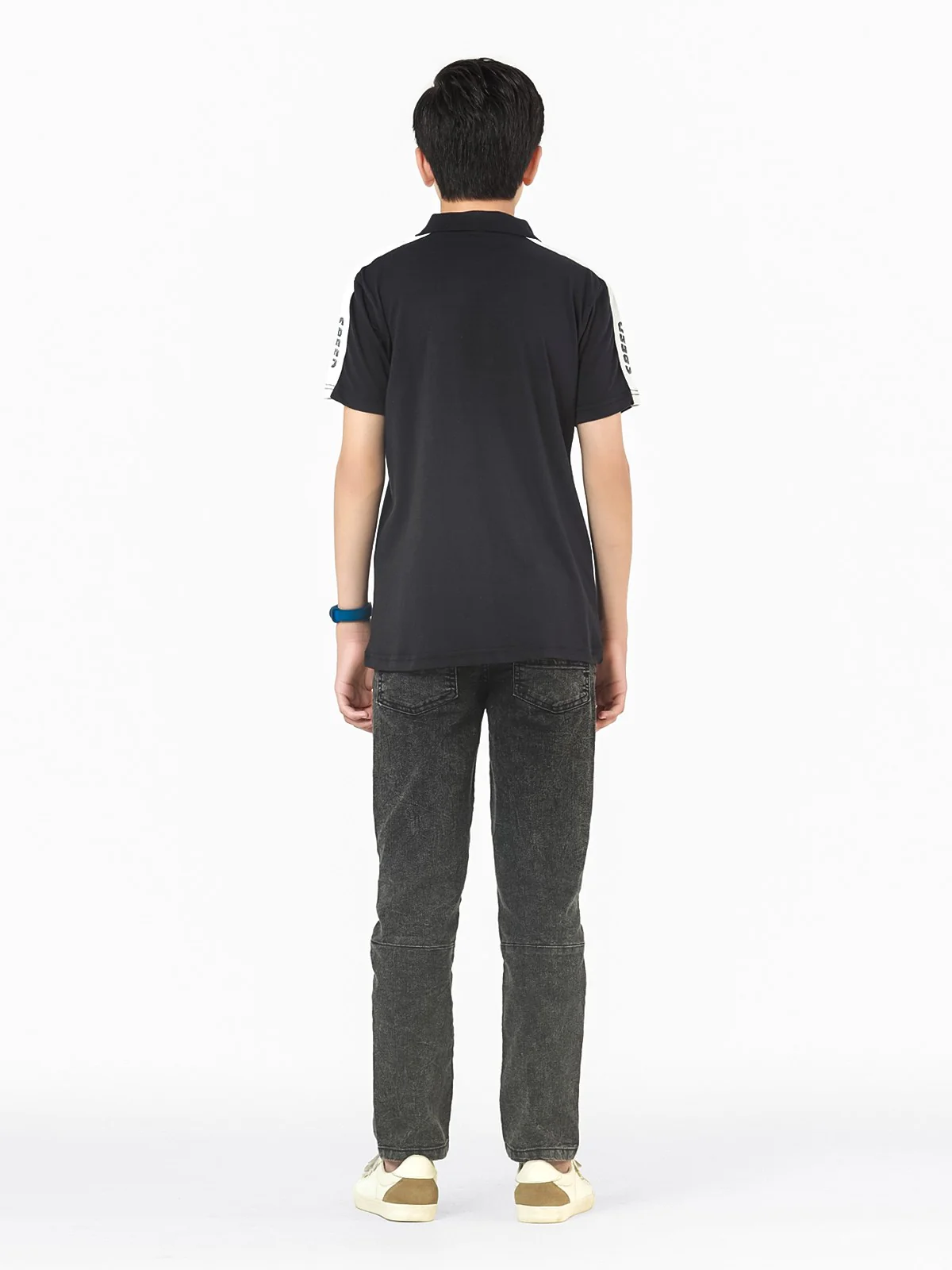 Boy's Black Polo Shirt - EBTPS22-036 - Image 6