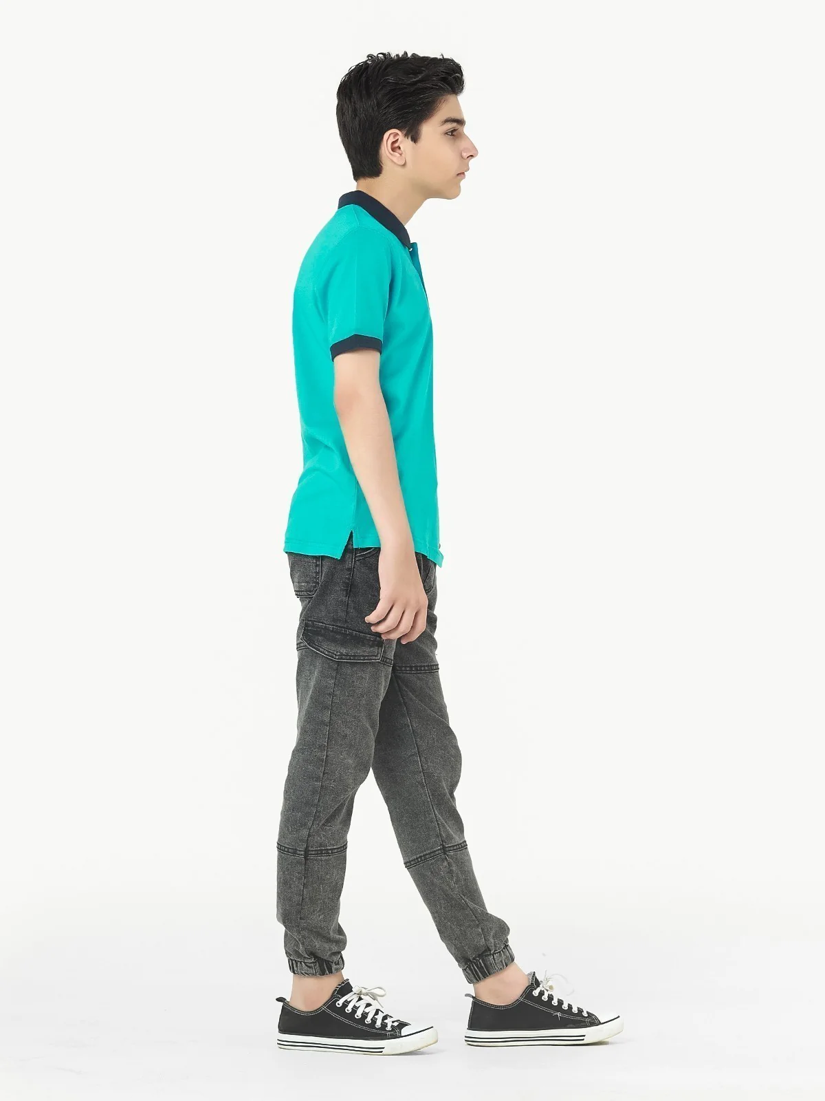 Boy's Turquoise Polo Shirt - EBTPS22-038 - Image 2