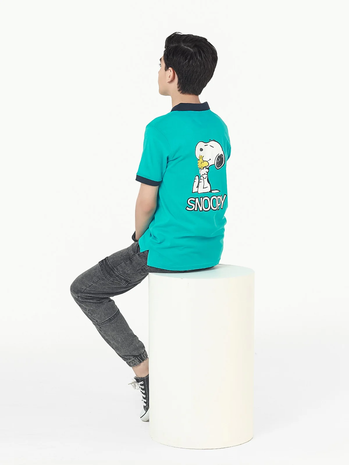 Boy's Turquoise Polo Shirt - EBTPS22-038 - Image 3