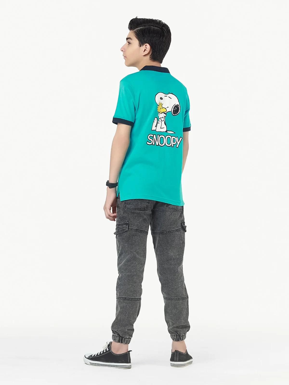 Boy's Turquoise Polo Shirt - EBTPS22-038 - Image 6