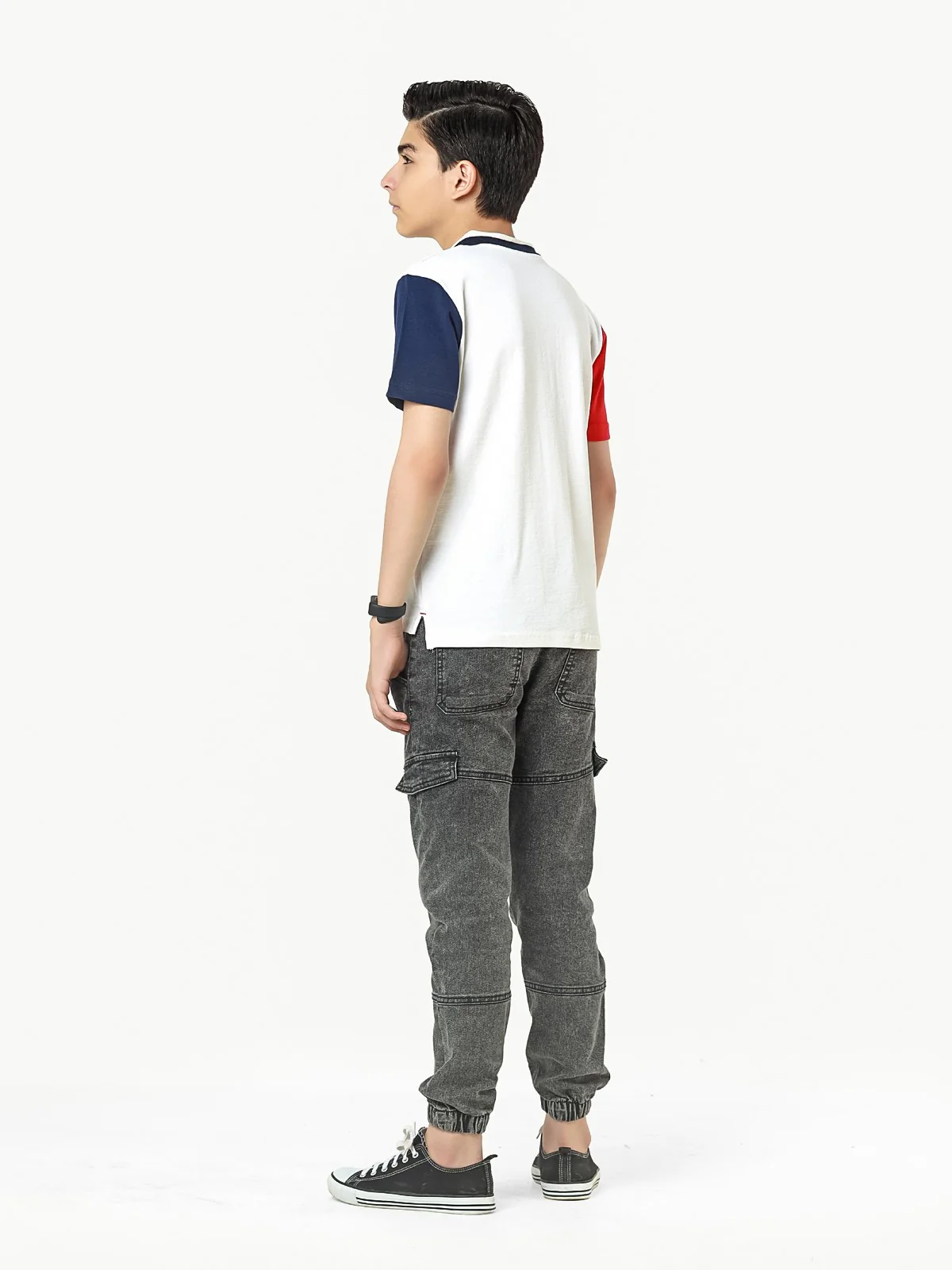 Boy's Navy & White Polo Shirt - EBTPS22-042 - Image 5