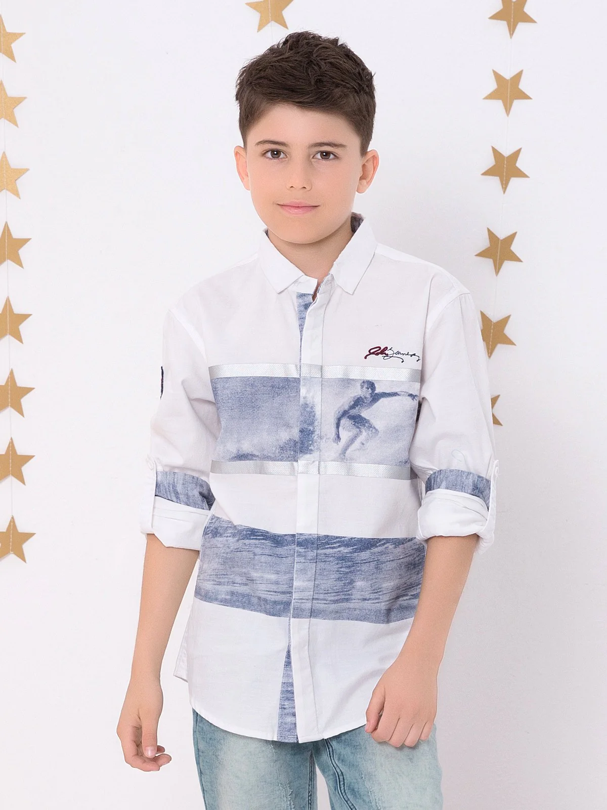Boy's White Shirt - EBTS18-14344 - Image 2