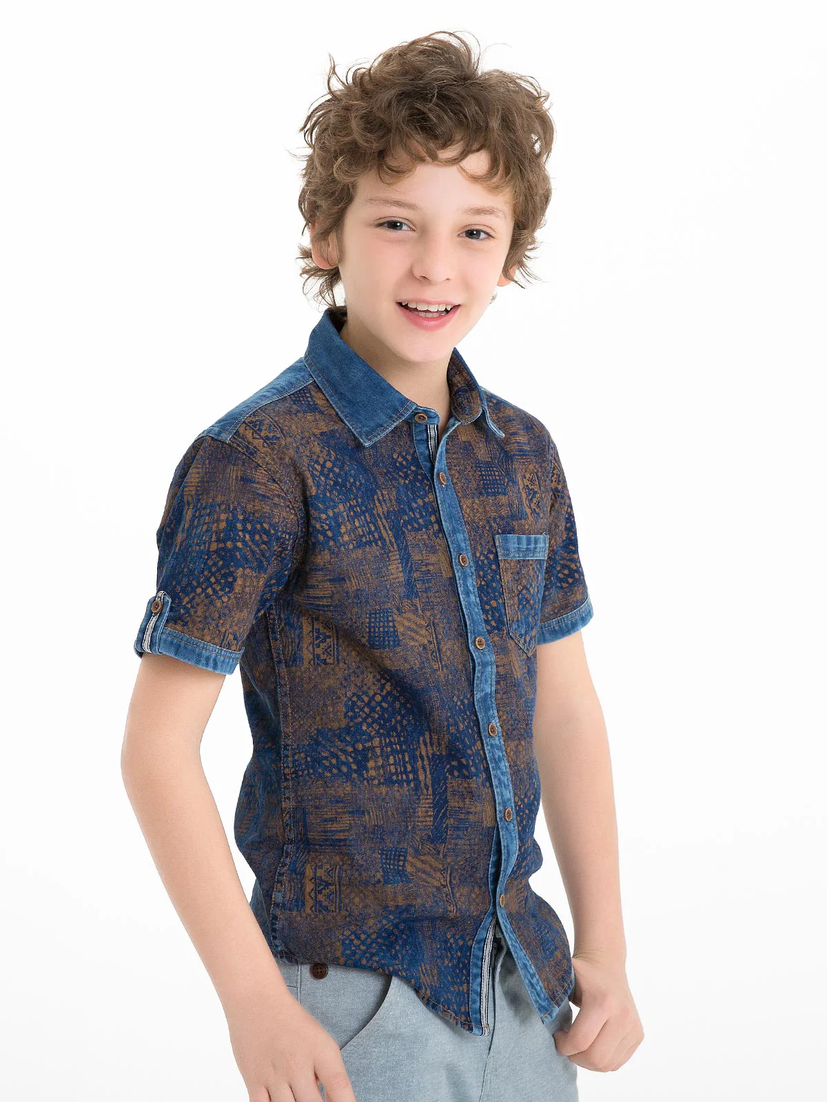 Boy's Blue Shirt - EBTS18-14345 - Image 2