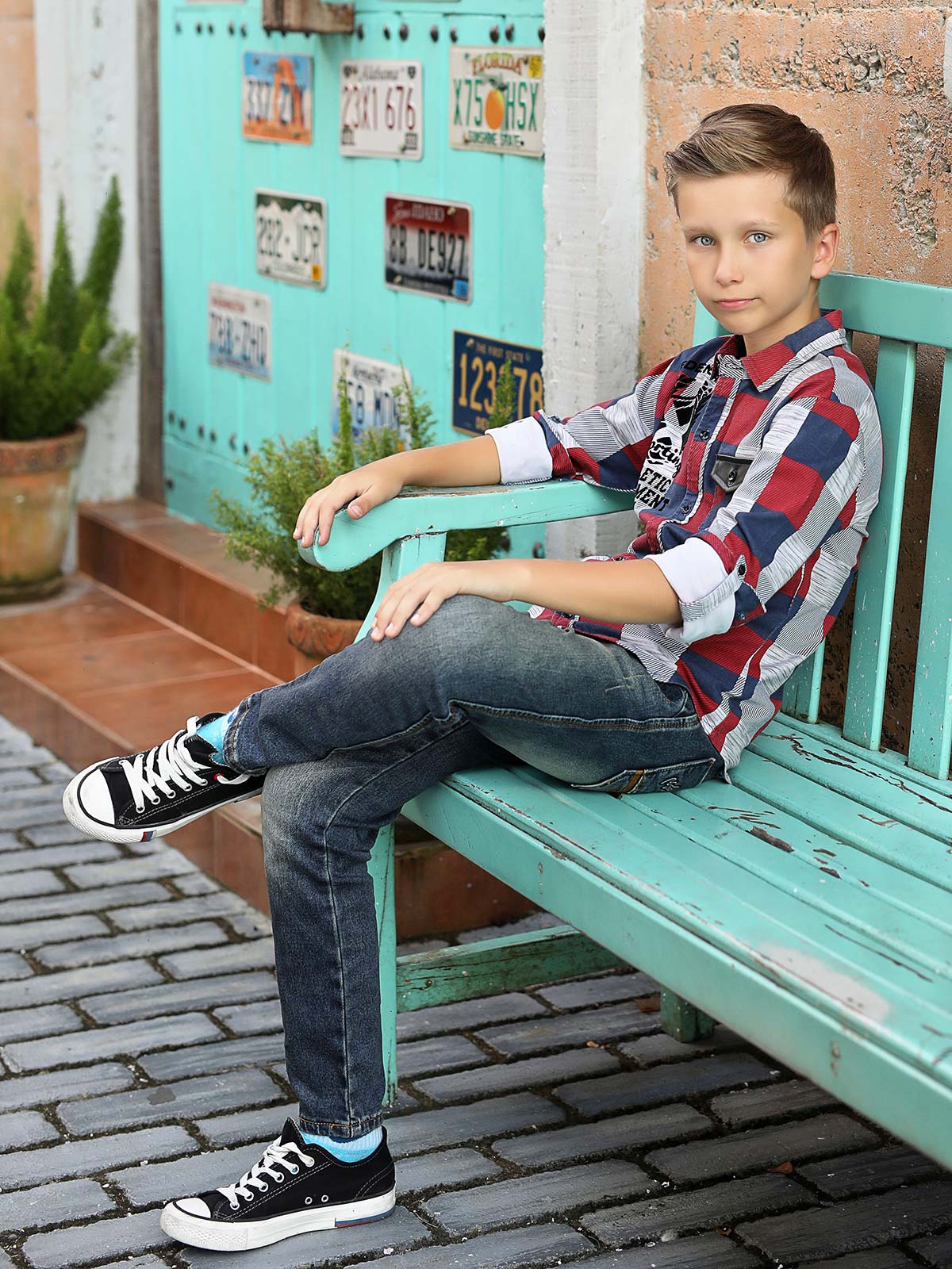 Boy's Blue Shirt - EBTS18-14349 - Image 2