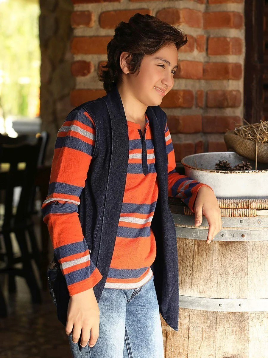 Boy's Navy Blue Shirt - EBTS18-14358 - Image 2