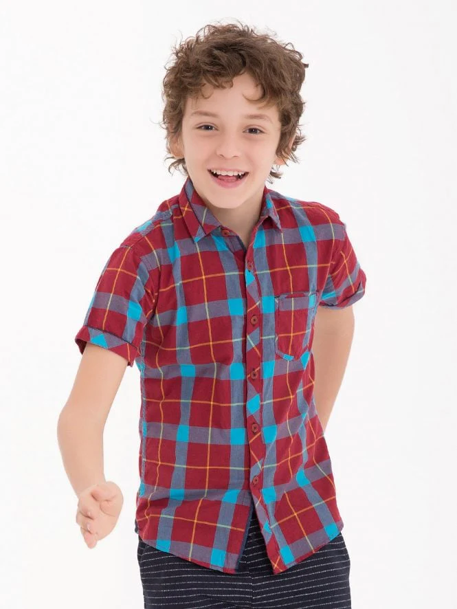 Boy's Maroon Shirt - EBTS18-27129 - Image 2