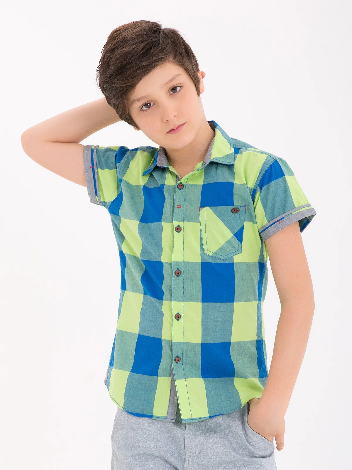 Boy's Green Shirt - EBTS18-27132 - Image 2