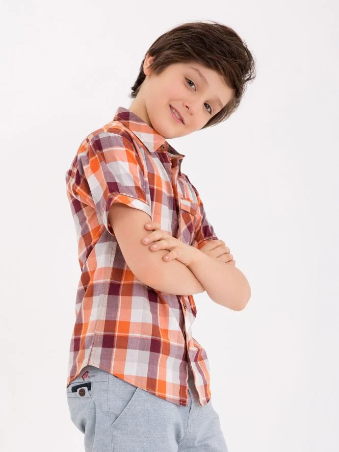 Boy's Orange Shirt - EBTS18-27133 - Image 2