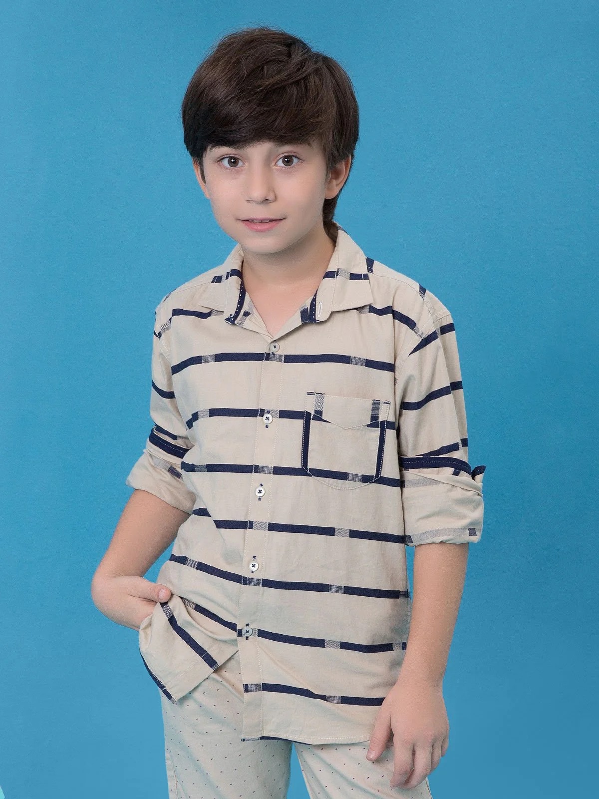 Boy's Beige Shirt - EBTS18-27159 - Image 2