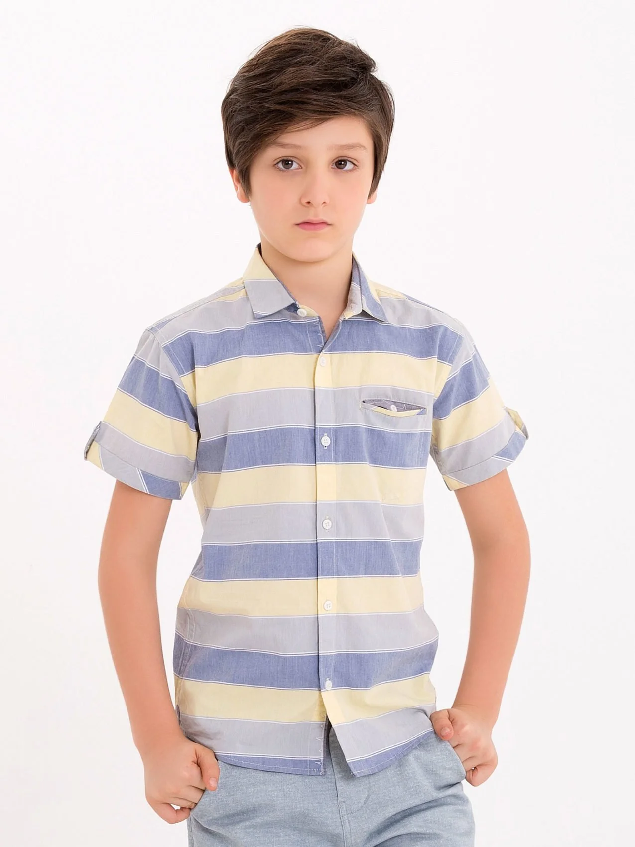 Boy's Aqua Shirt - EBTS18-27165 - Image 2