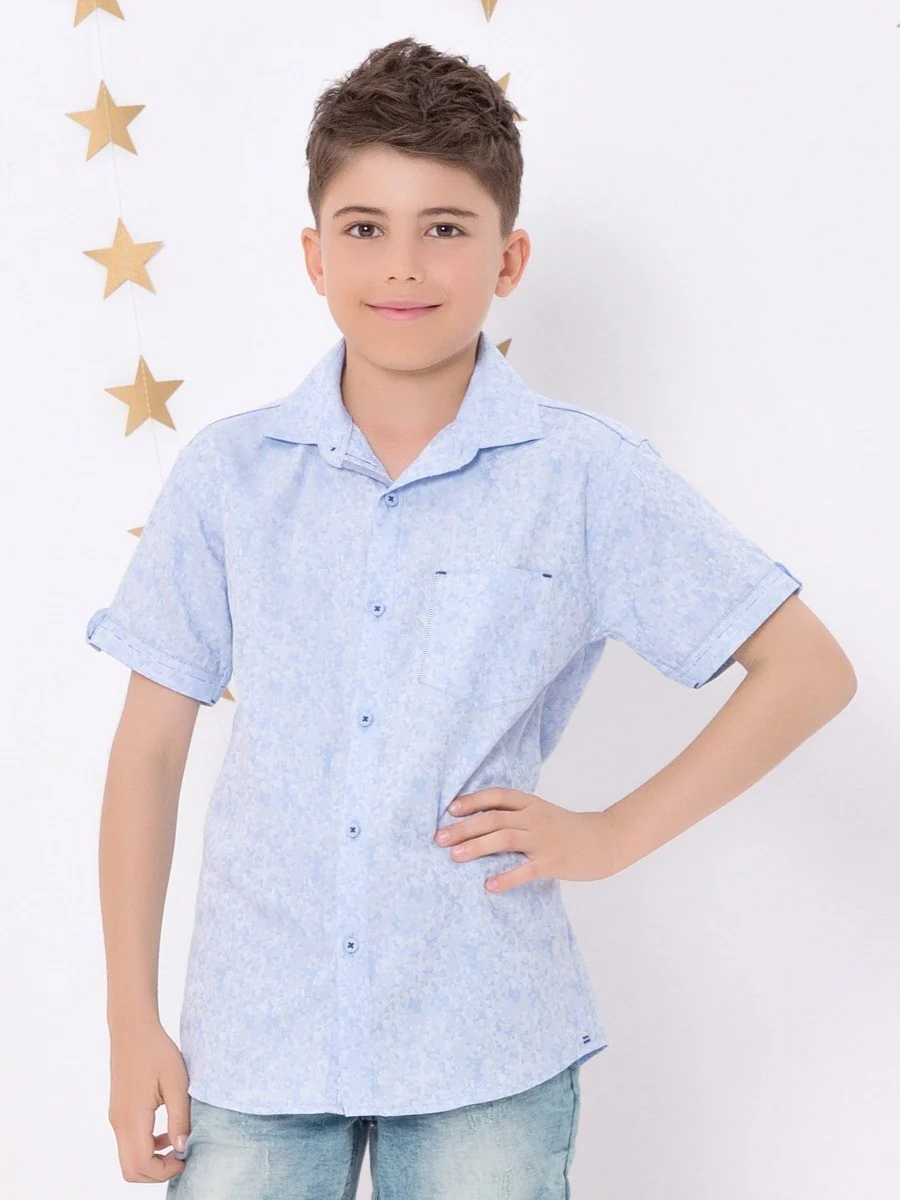 Boy's Sky Blue Shirt - EBTS18-27183 - Image 2