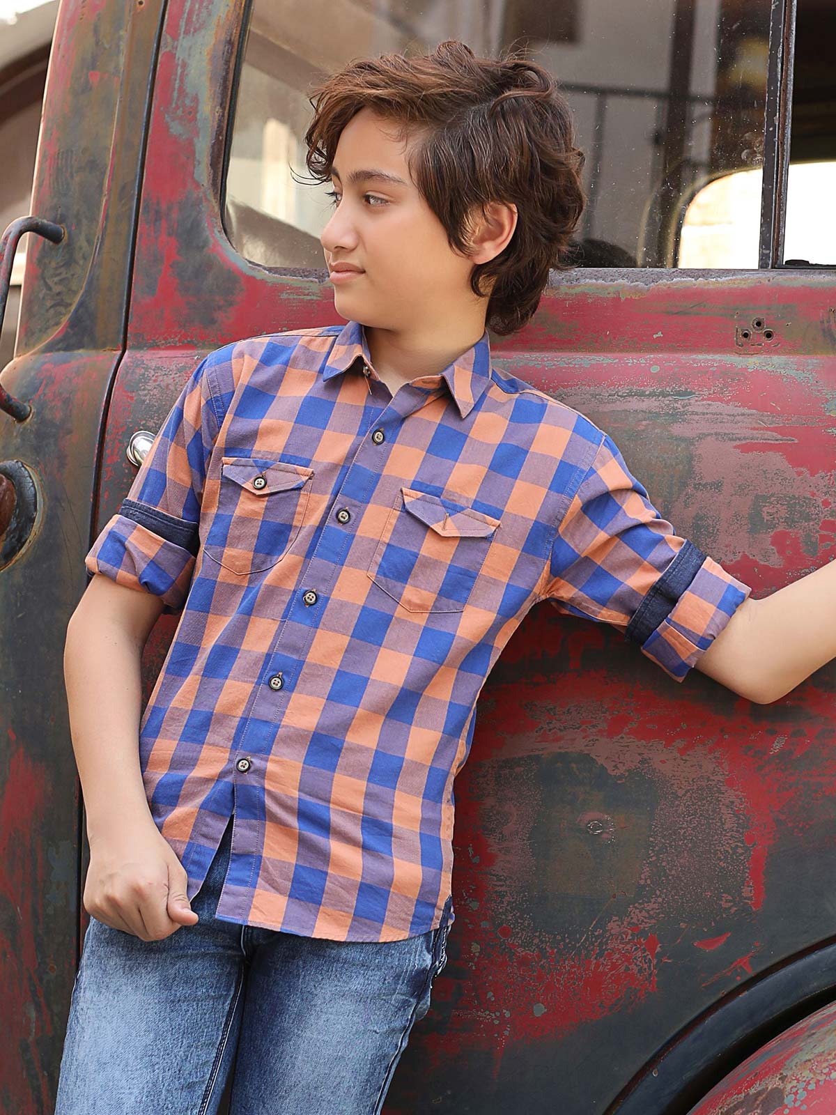 Boy's Peach Shirt - EBTS18-27200 - Image 2