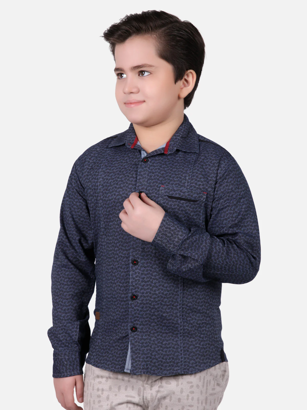 Boy's Dark Grey Shirt - EBTS18-27207 - Image 2