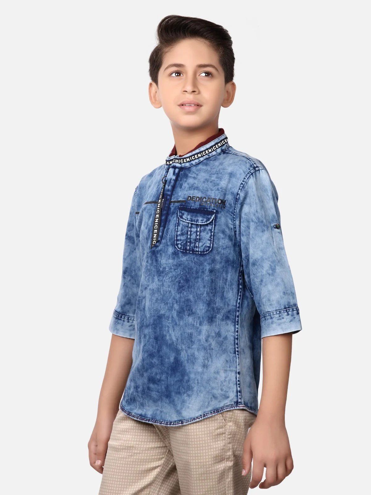 Boy's Blue Shirt - EBTS19-14371 - Image 2