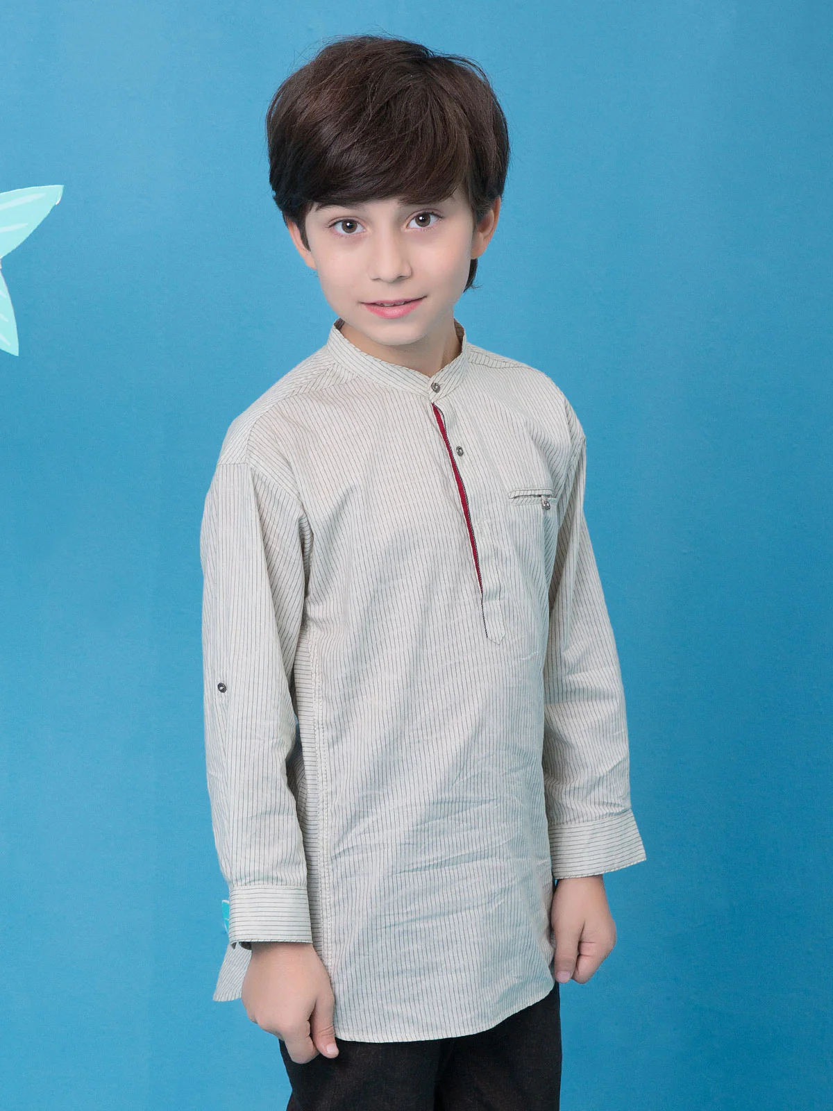 Boy's Pearl White Shirt - EBTS19-27197 - Image 2