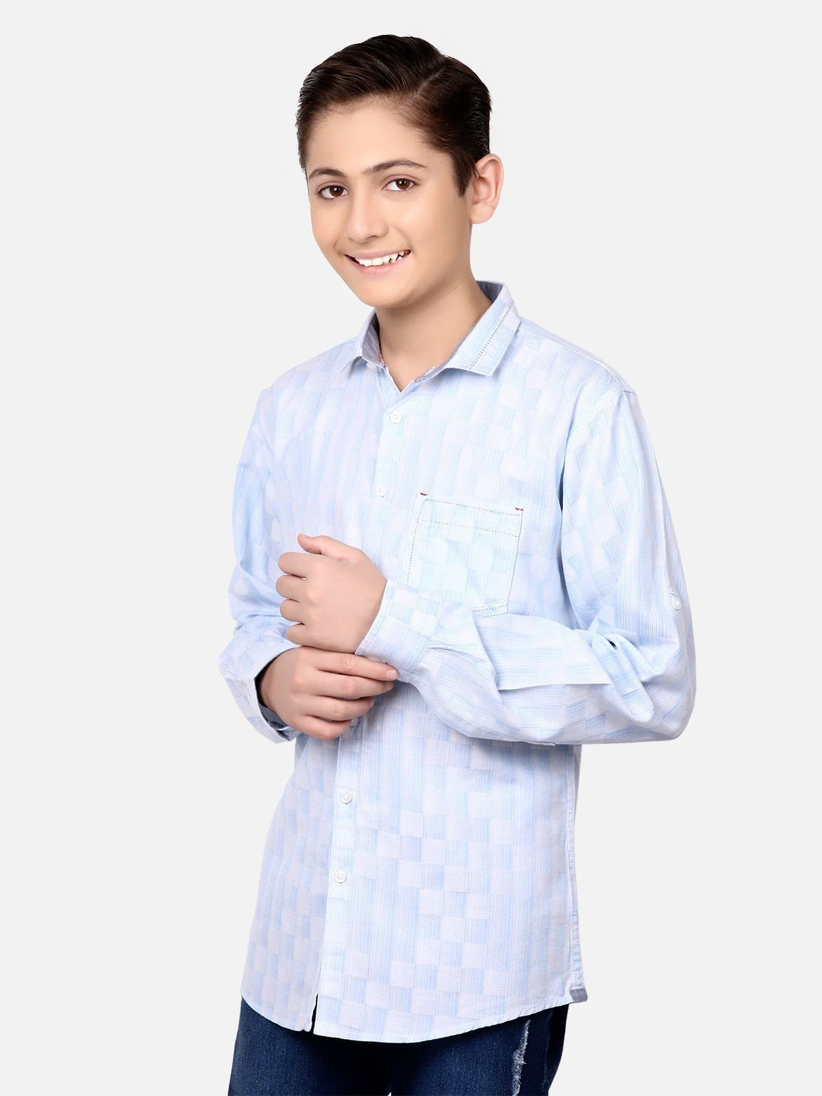 Boy's Sky Blue Shirt - EBTS19-27204 - Image 2
