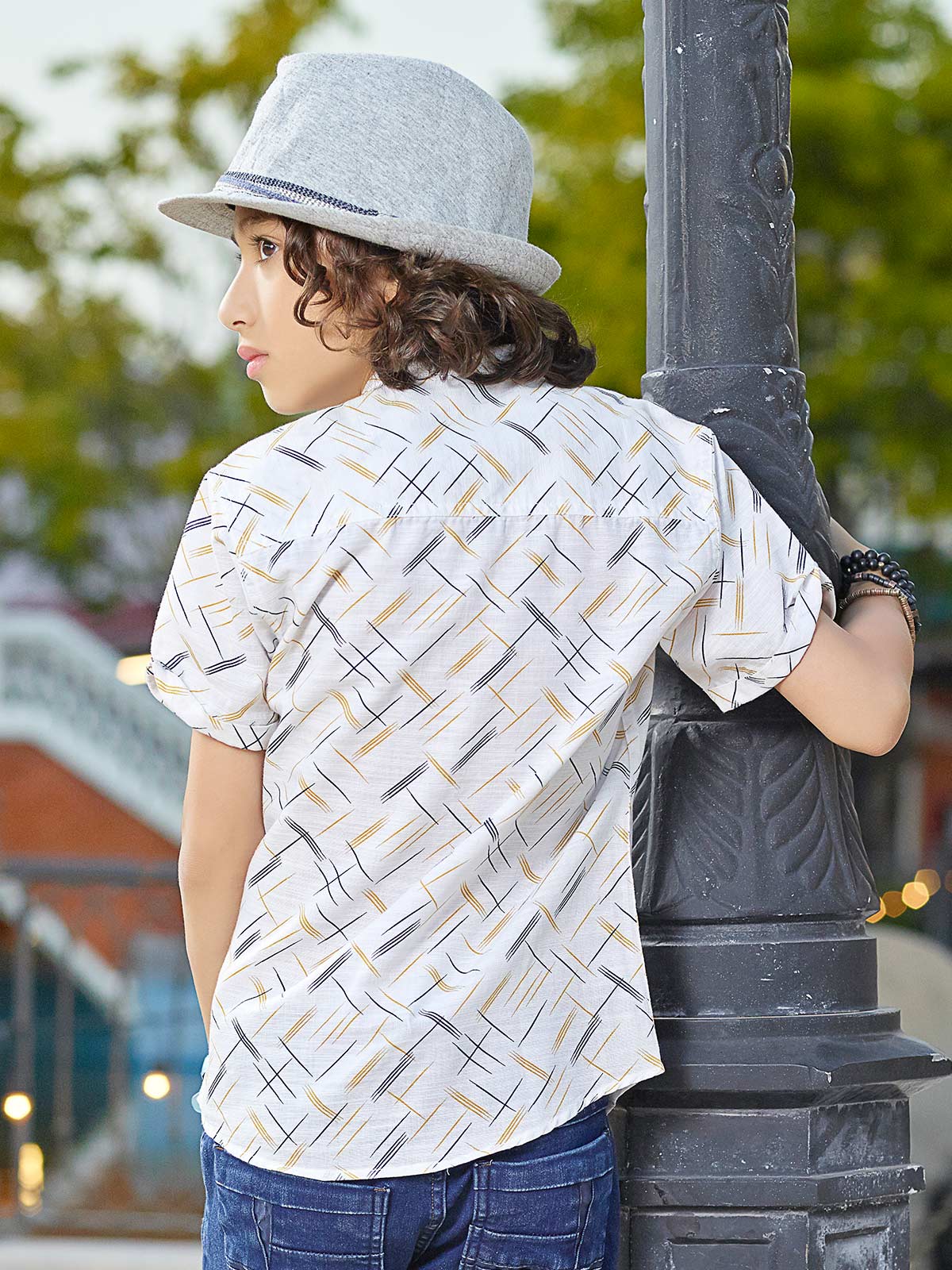 Boy's Off White Shirt - EBTS19-27212 - Image 2