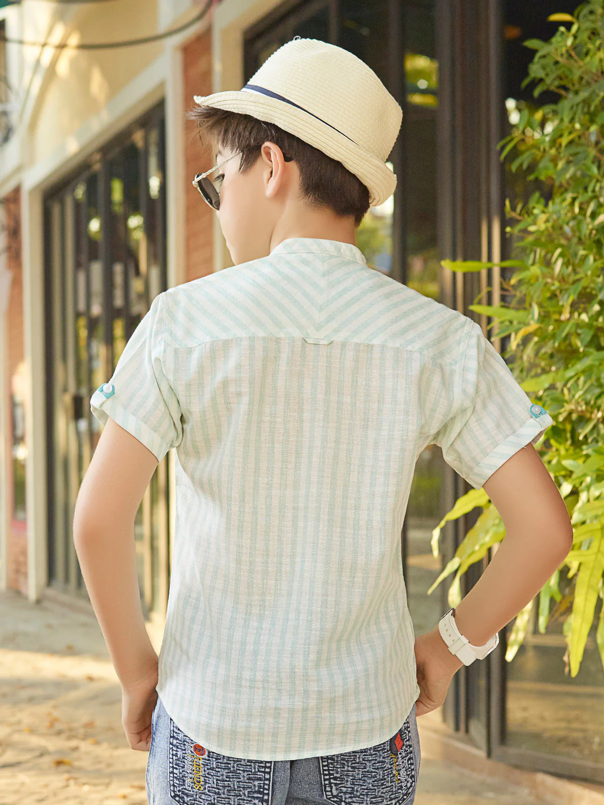 Boy's Ice Green Shirt - EBTS19-27213 - Image 2