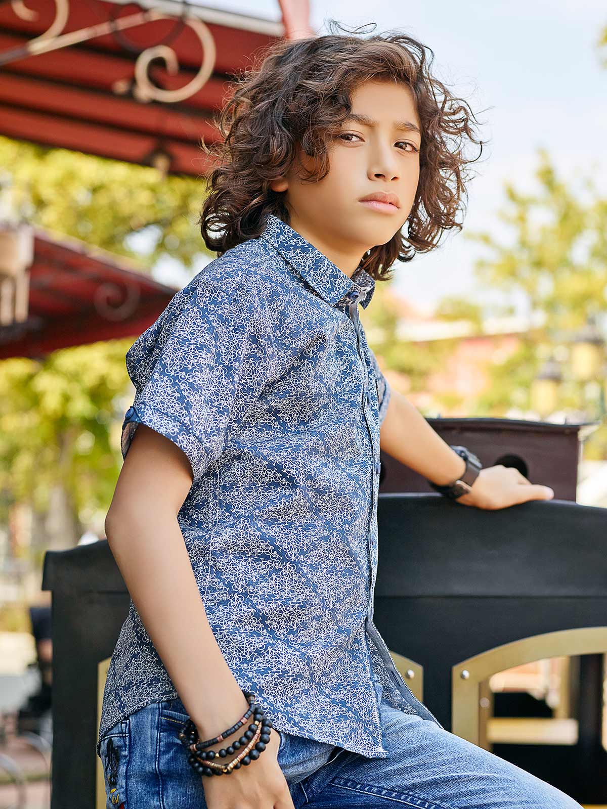 Boy's Navy Blue Shirt - EBTS19-27214 - Image 2