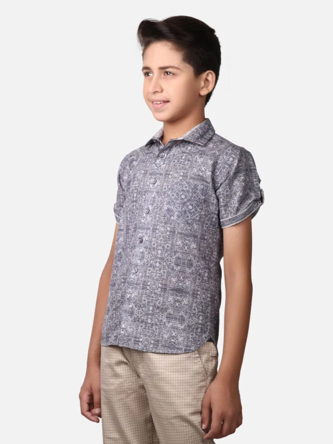 Boy's Blue Shirt - EBTS19-27226 - Image 2