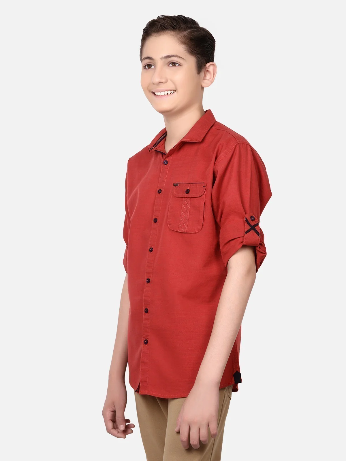 Boys Rust Shirt - EBTS19-27227 - Image 2