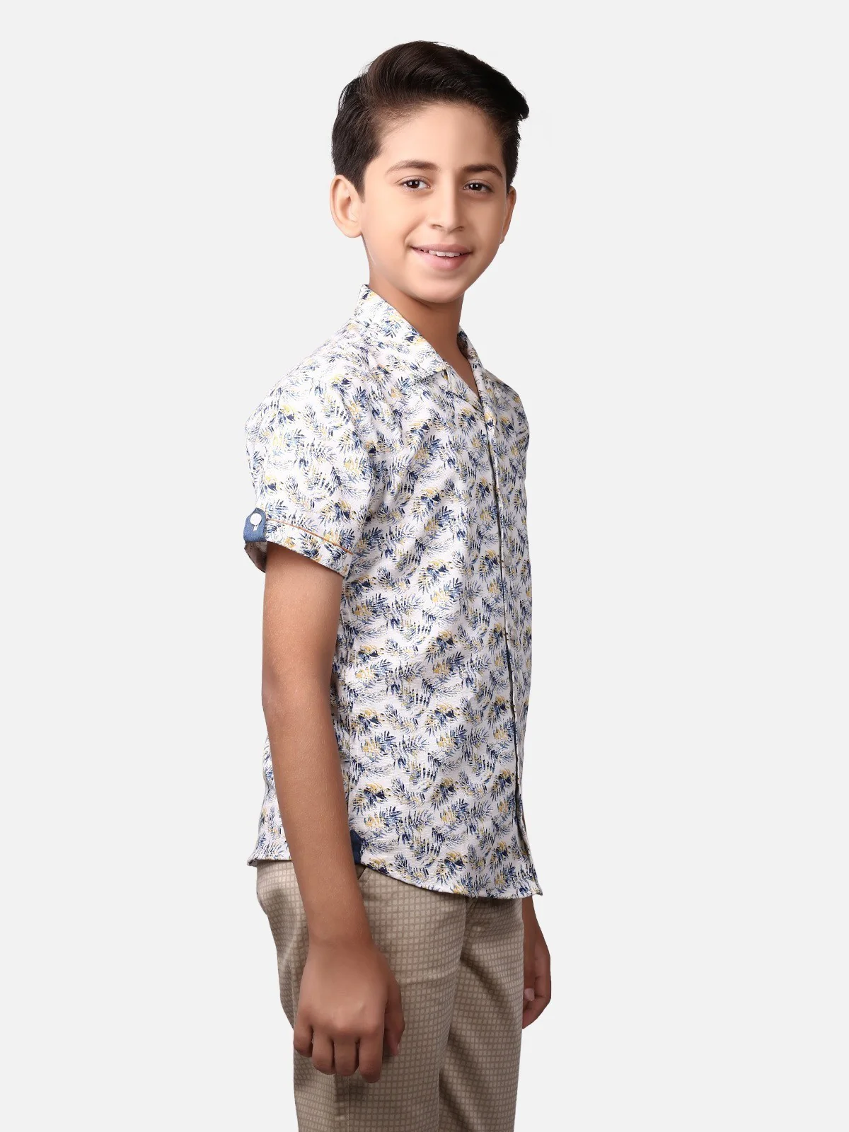 Boys White Multi Shirt - EBTS19-27232 - Image 2