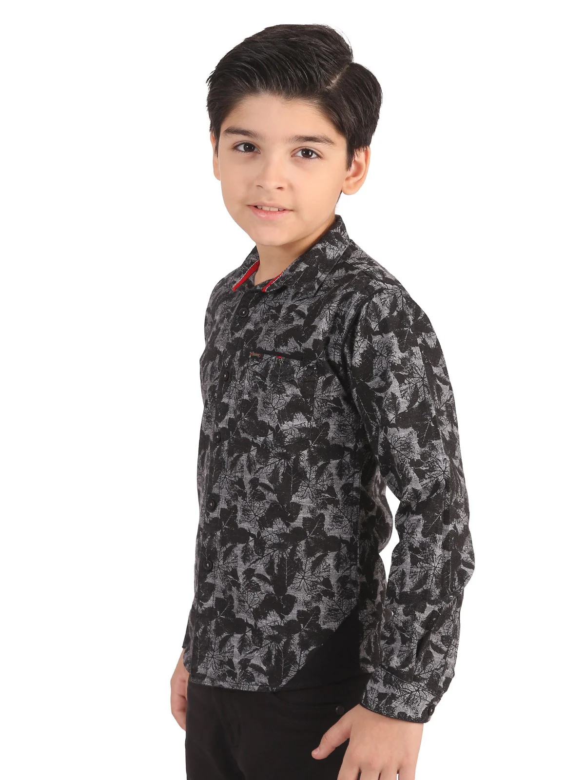 Boy's Grey & Black Shirt - EBTS19-27260 - Image 2