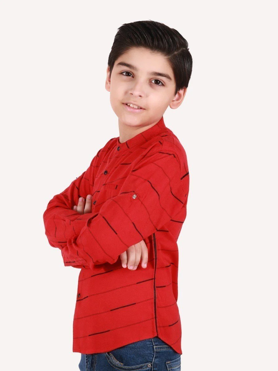 Boy's Red Shirt - EBTS20-27268 - Image 2